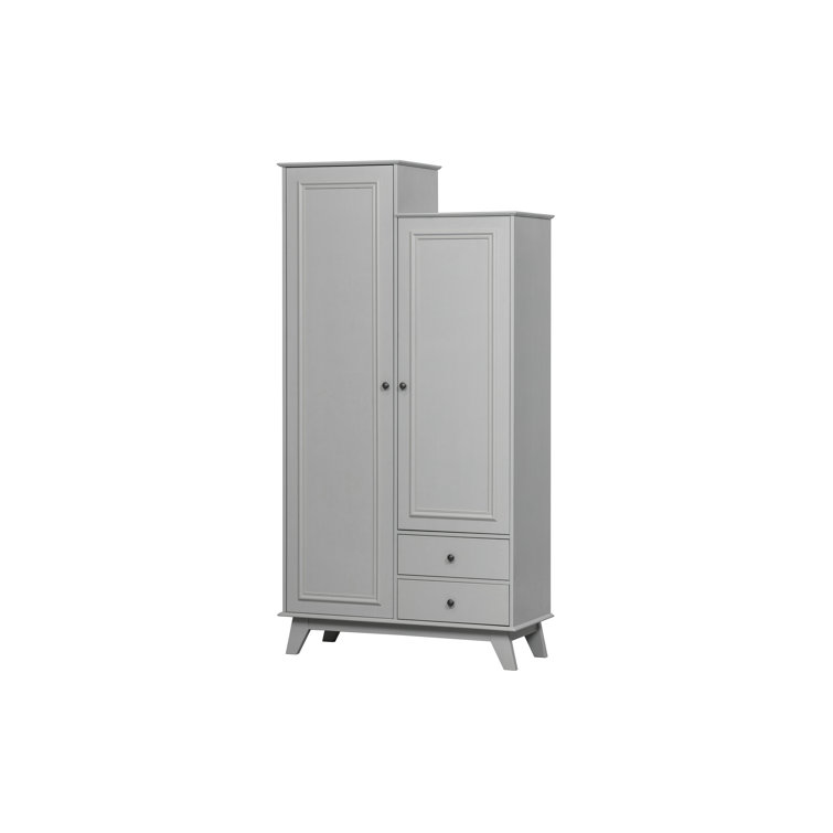 Woood 2 Door Solid Wood Wardrobe Wayfair.co.uk